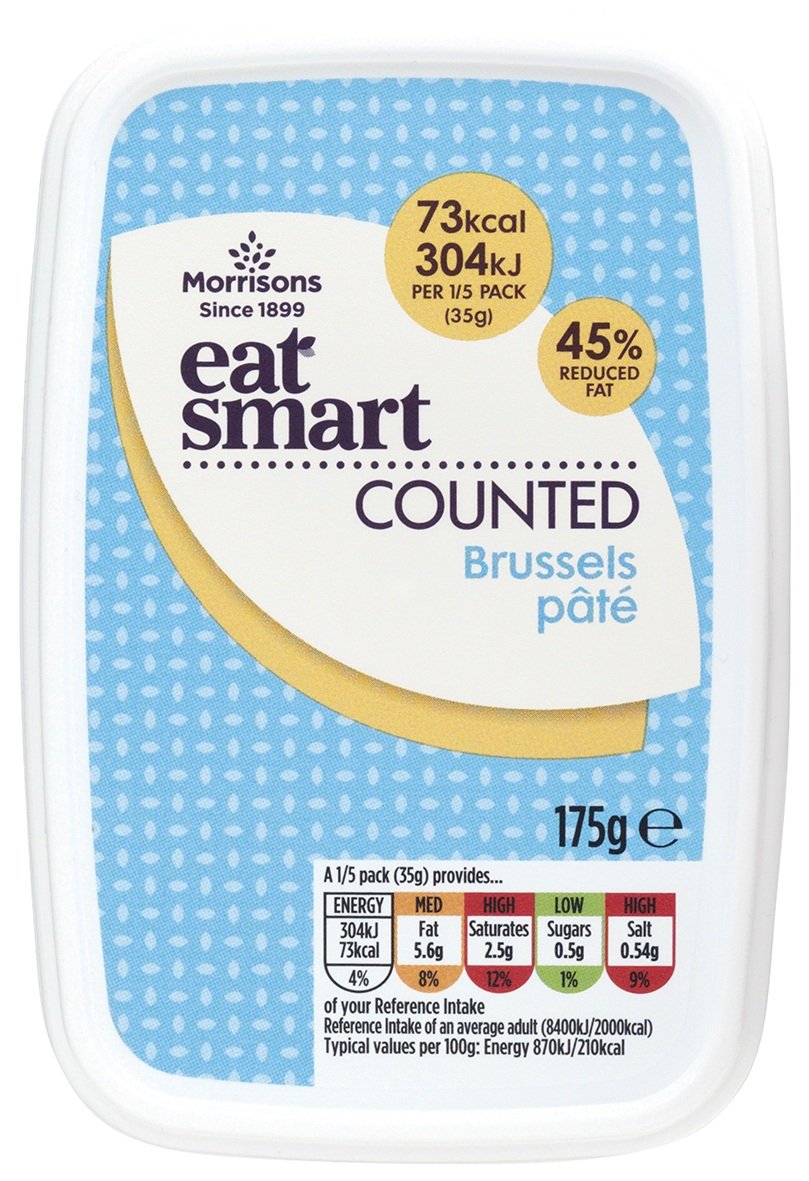 Morrisons Eat Smart Counted Brussels Pate, 175g