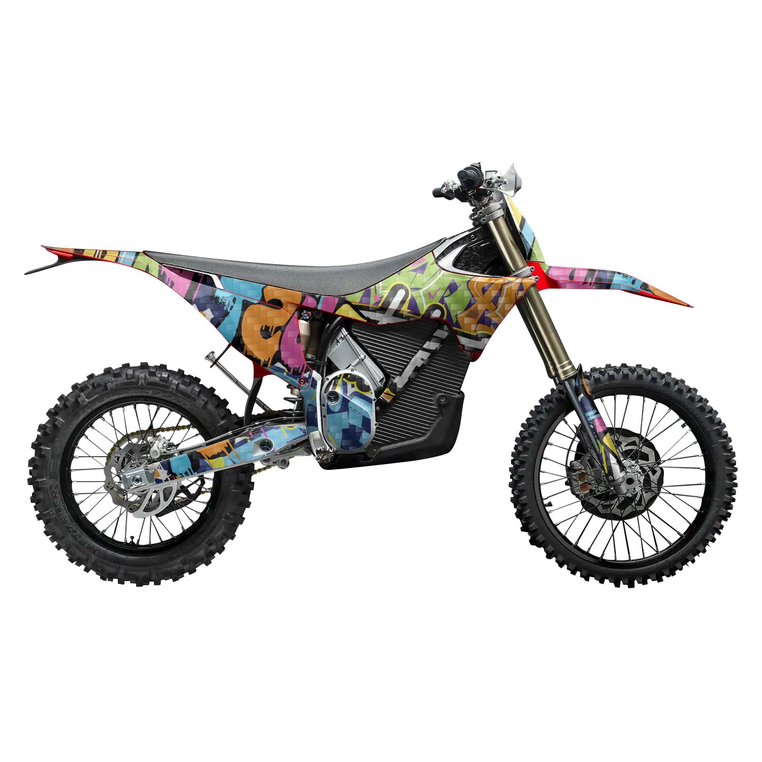 Carbon Fiber Stark Varg MX 2023-2025 Graphics Kit Wrap - Just Paint - Varg MX Skin - Premium 3M Vinyl Protective Wrap Decal Cover - Easy to Apply | Crafted in The USA by MightySkins