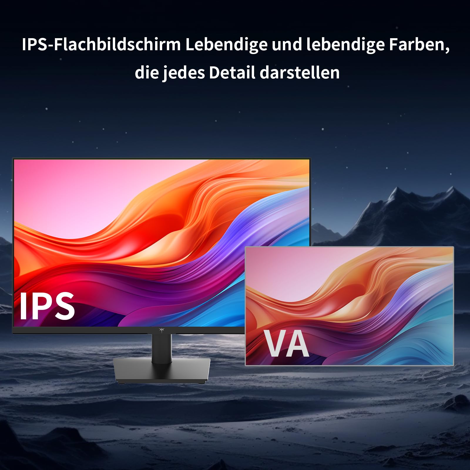 KTC 27 Zoll QHD 2K 100Hz IPS Monitor, 96% DCI-P3, 126% sRGB, VESA 75x75mm, 350 cd/m², Adaptive Sync