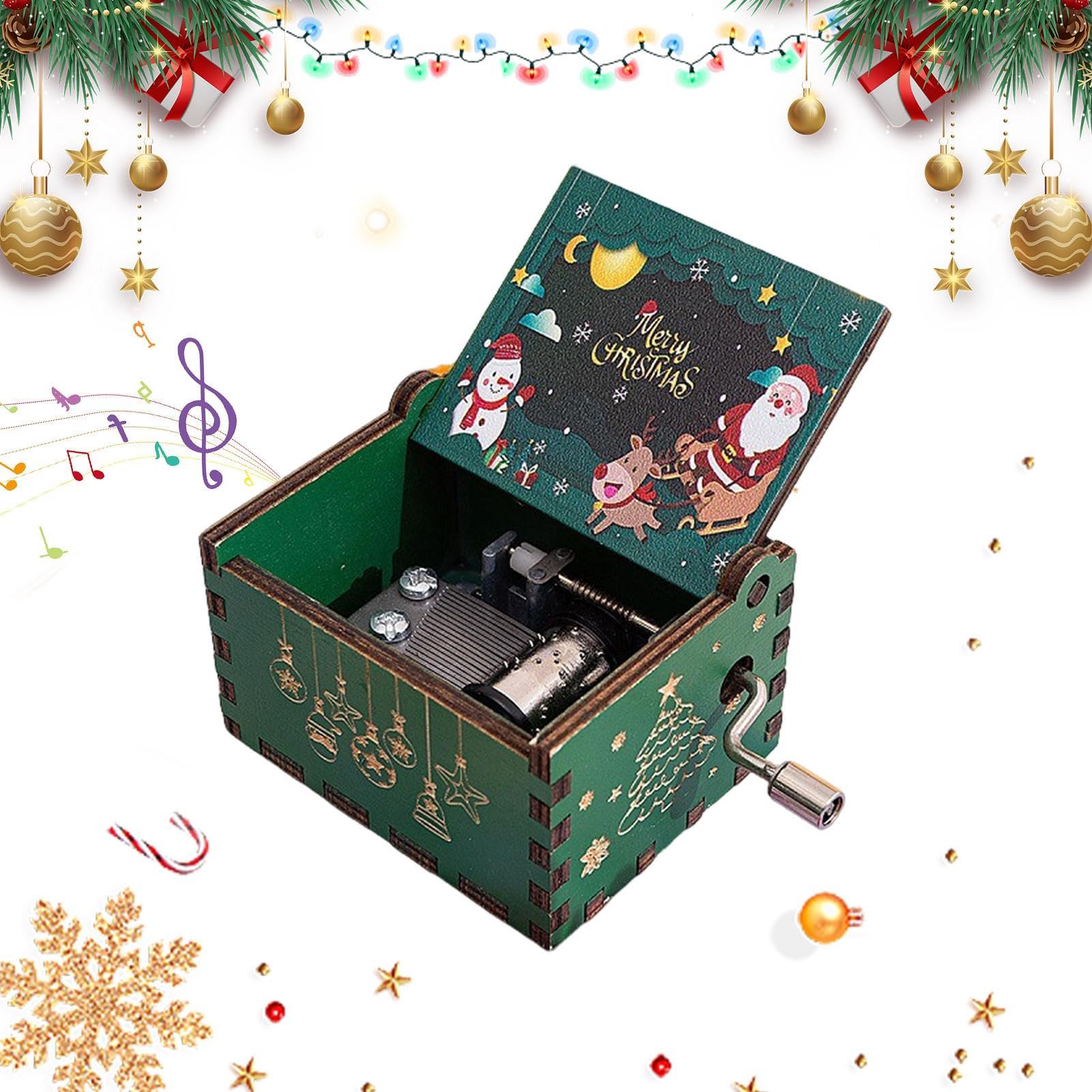 Amazon.co.jp: オルゴール 木製オルゴール クリスマス 音楽ボックス