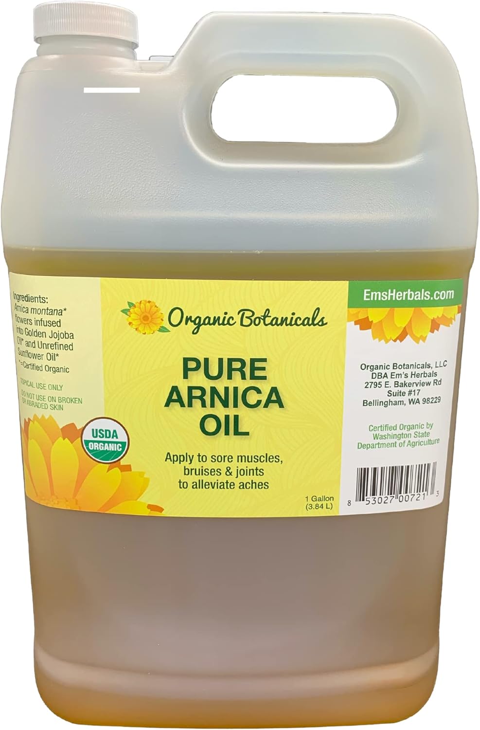 Organic Botanicals, Arnica Oil Pure Organic Muscle