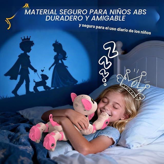 Foto 5 de 8 de Dnenellr Perro Robot, Perro Robot Inteligente Teledirigido para Niños, Programable