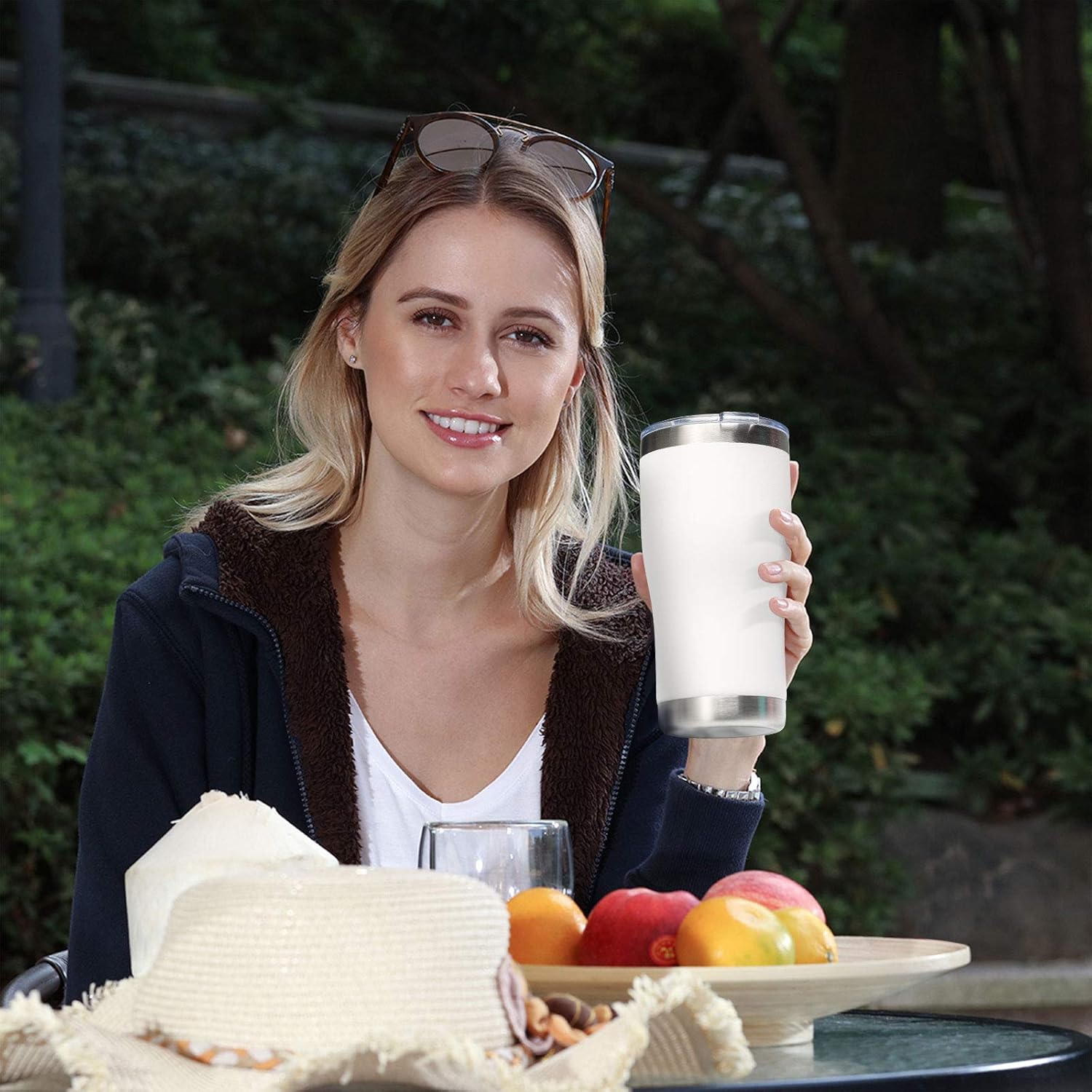 Exclusive Discount 80% Offer MEWAY 20oz Stainless Steel Tumblers 12 Pack Bulk, Vacuum Insulated Coffee Cup with Lid,Double Wall Powder Coated Travel Mug Gift,Thermal Cups Keep Drinks Cold & Hot(White,Set of 12)