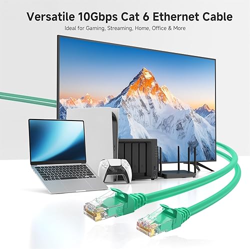 Miniatura 63 de Cable Matters 10Gbps 5-Pack de cables Ethernet Cat 6 sin enganches - 10 pies, cable Cat 6, cable Cat6, cable Ethernet, azul