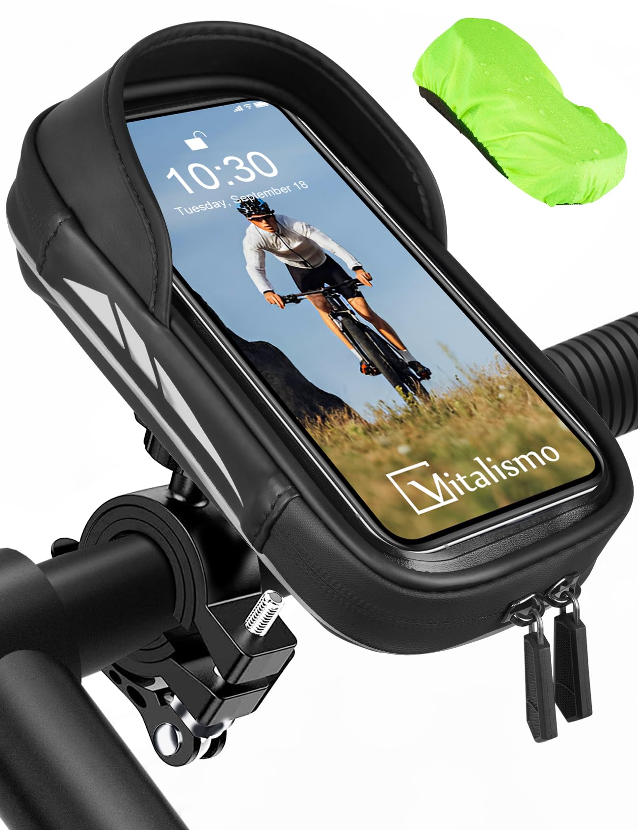 Vitalismo Wasserdicht Handyhalterung Fahrrad Lenkertasche 360Drehbarem  Motorrad Handyhalter fr 4.7-7 Zoll Smartphone mit Regenhaube Handy  Halterung Lenker Tasche Fahrradtasche Handytasche : Amazon.de: Sport &  Freizeit