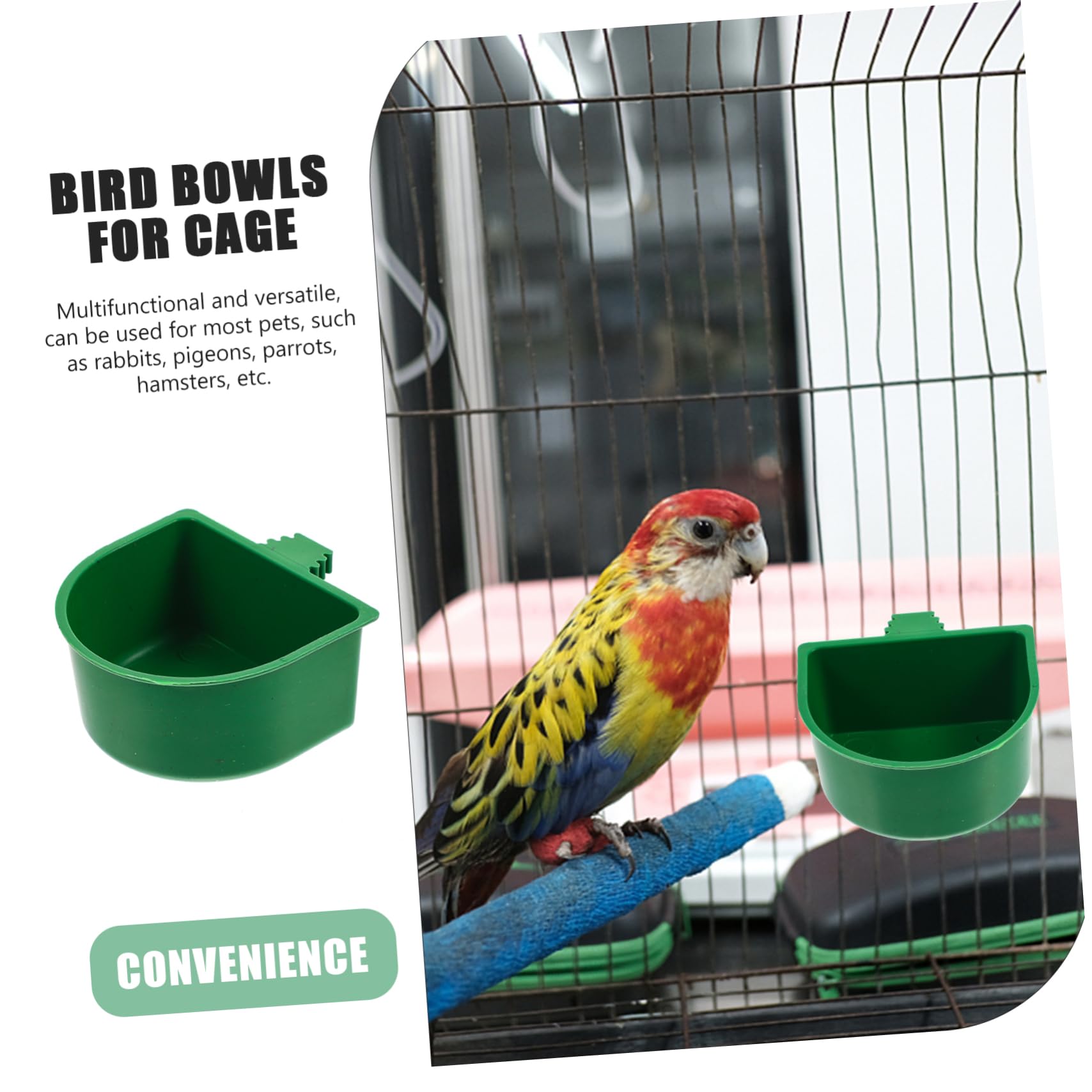 Amazon | VORCOOL インコ 20個 箱 鳥 餌 箱 プラスチック 容器 