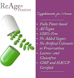 FEMENO 3 Women Supplement | Herbal Supplement with Maca Root, Fenugreek Extract and Tribulus Terrestris | 60 Capsules | by ReAge®