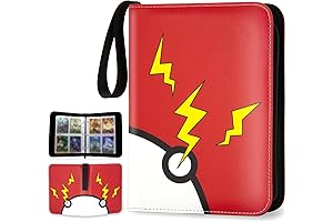 Game Collection Binder Card Holder Pokemon Card Binder Folder 4-Pocket Sleeves