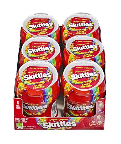 Skittles Botella original, 3.9 onzas, 6 unidades Importado de Canadá