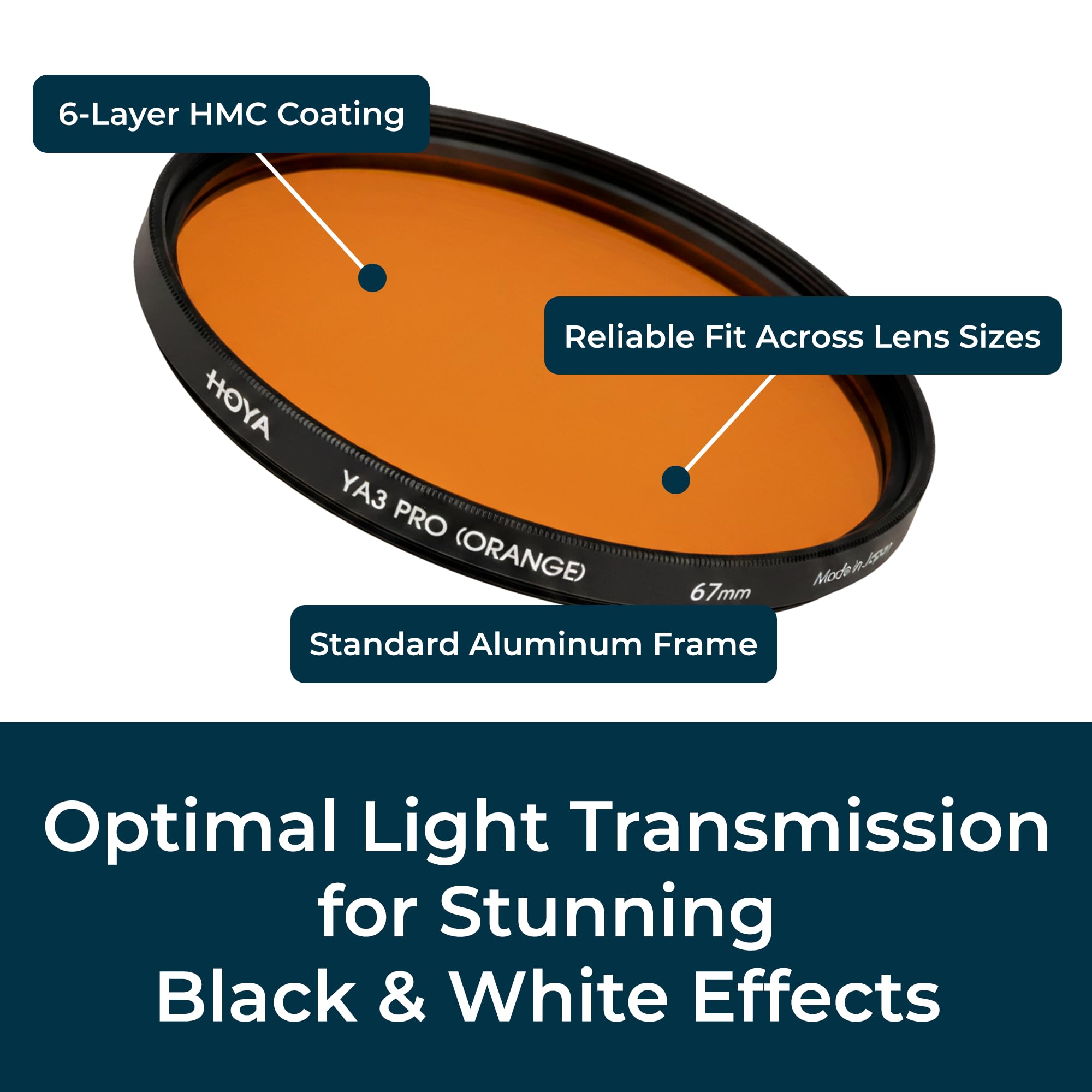Amazon.com : HOYA 67mm YA3 Orange Filter for B&W Film Photography