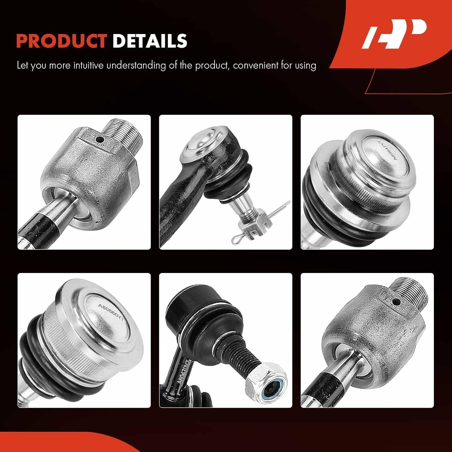 A-Premium Set of 10, Front Sway Bar Link, Upper & Lower Ball Joint, Inner & Outer Tie Rod End, Compatible with Nissan Frontier 2005-2018, Pathfinder 2005-2012, Xterra 2005-2015