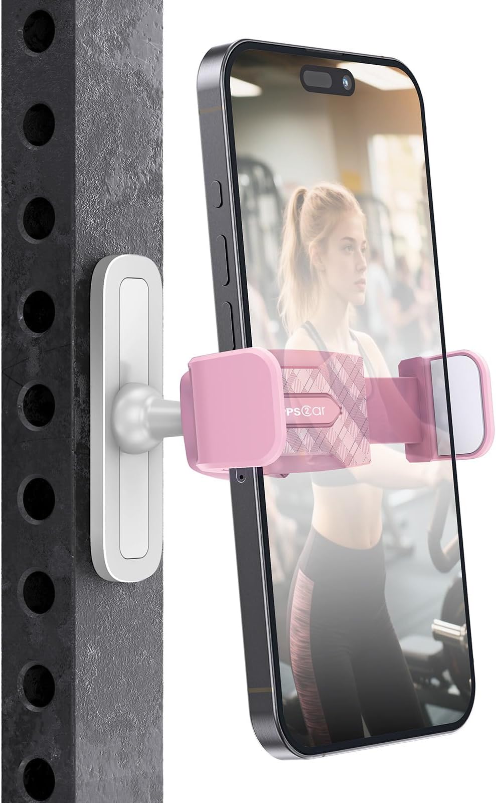 Magnetic Phone Holder for Gym Equipment, 360 Adjustable