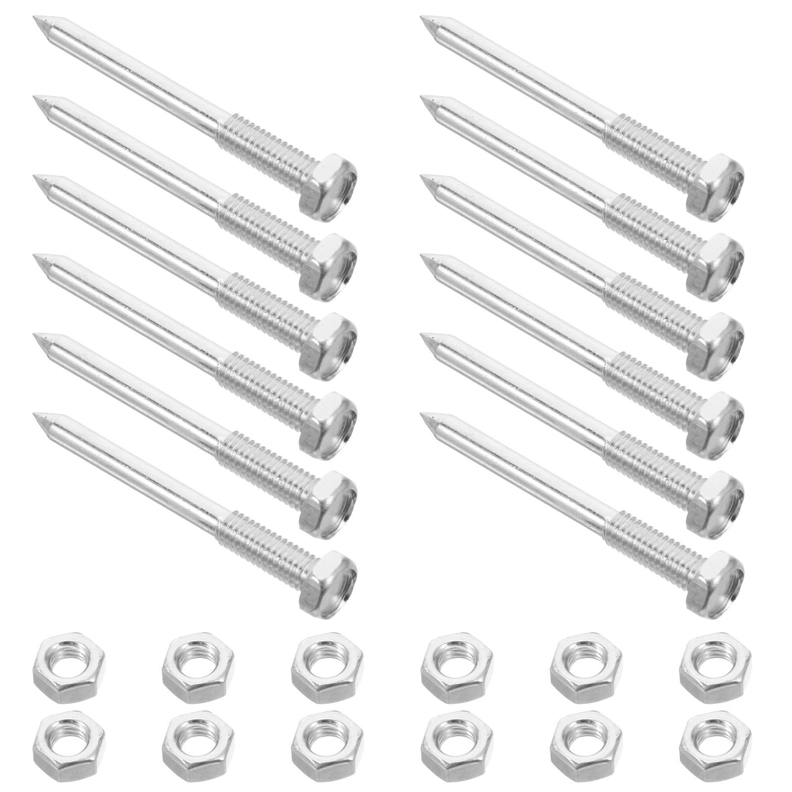 Clavos para Aireador de Césped de Repuesto en Acero Inoxidable para Cuidado de Praderas y Jardines