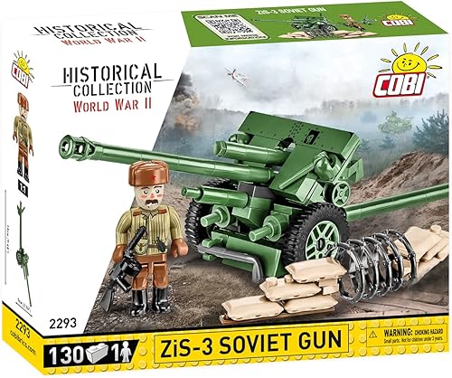 COBI Colección Histórica Pistola Soviética ZiS-3 de la Segunda Guerra Mundial