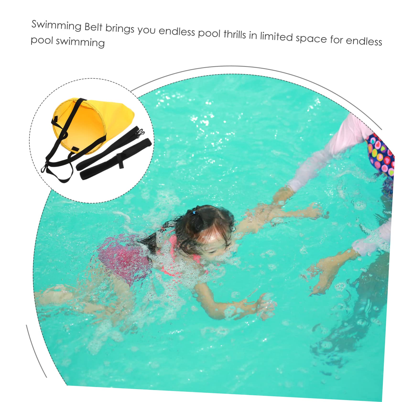 ibasenice Cinturón De Natación Kit para Piscina Cuerdas De Resistencia para Natación Cuerdas De Natación Entrenamiento De Resistencia Paracaídas Equipo De Natación Correa De