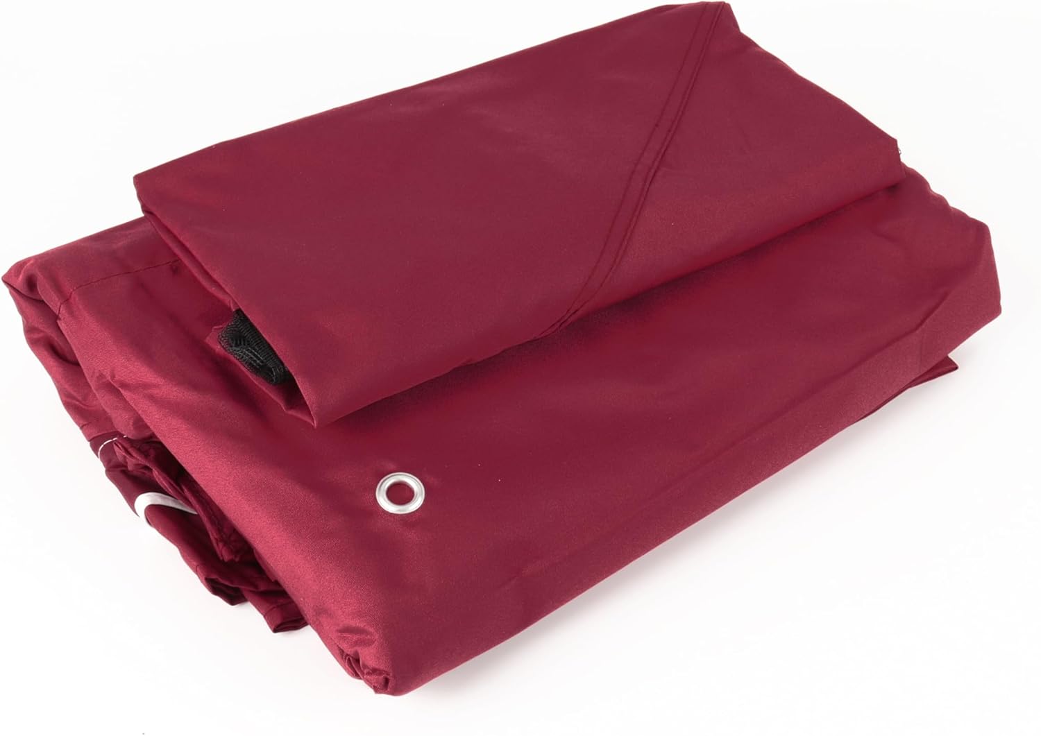 13x10 Ft Patio Double Roof Gazebo Replacement Canopy Top Fabric,Wine Red.