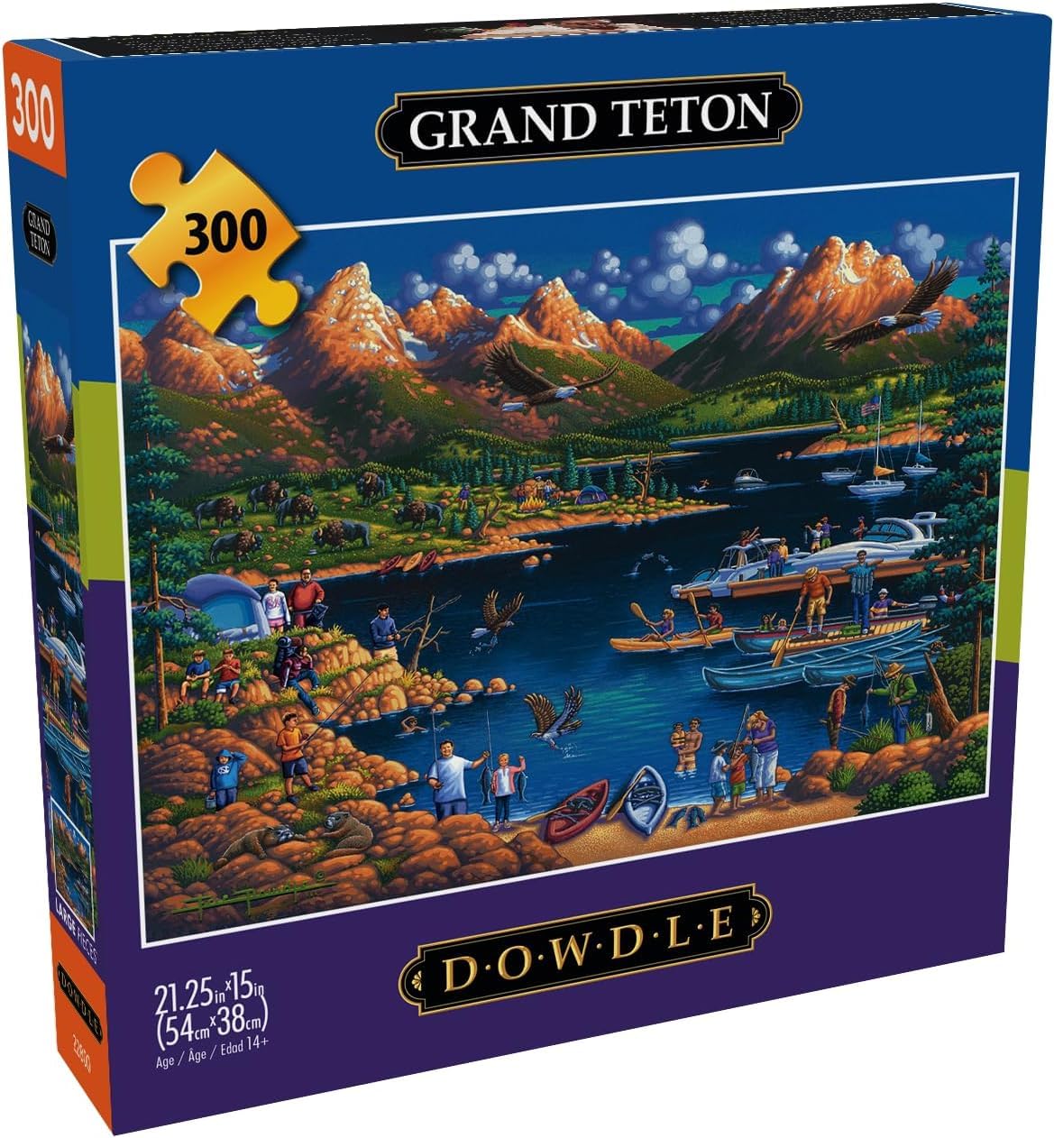 Buffalo Games - Eric Dowdle - Grand Teton - 300 Piece Jigsaw Puzzle for Adults -Challenging Puzzle Perfect for Game Nights - Finished Size is 21.25 x