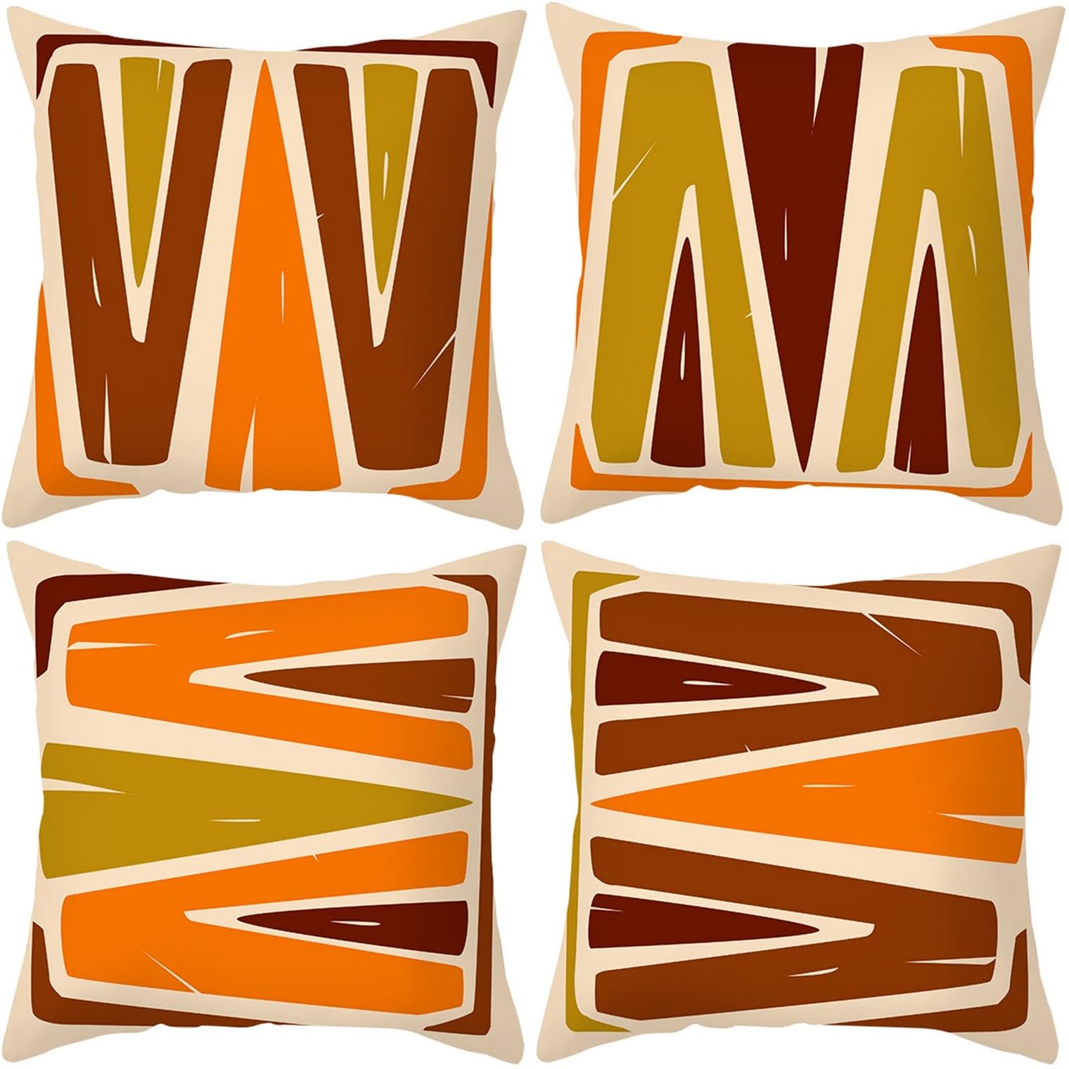 Housse coussin salon de jardin vintage pour canapé d'angle de terrasse