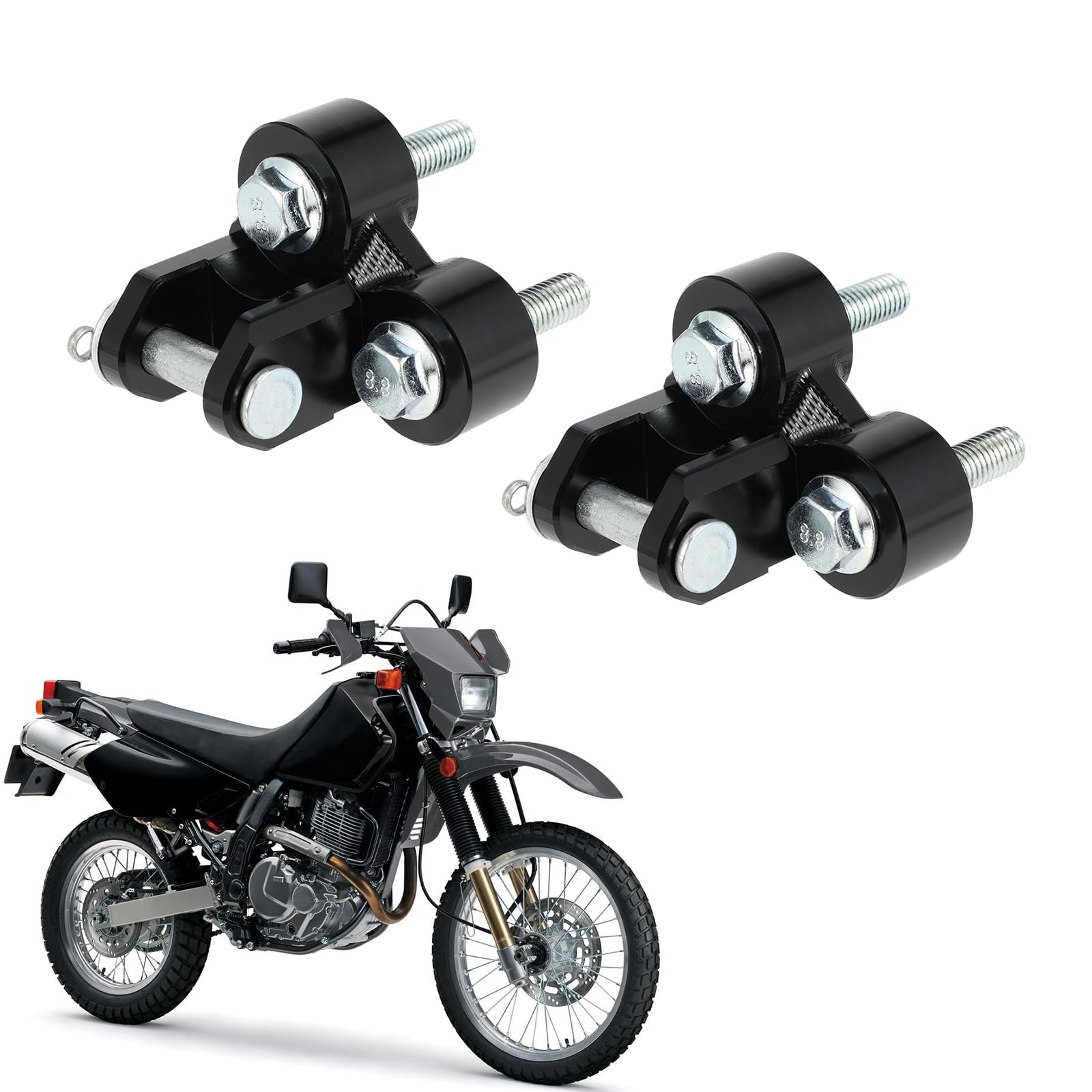 USTPO DR650 Foot Pegs Lowering Mounts /2'' Bracket for DR650 DR650SE 1996-2024Motorcycle Dirt Bike/CNC