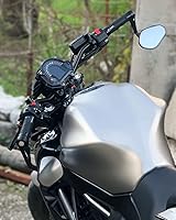 Vista 6 de KEMIMOTO Espejos de extremo de barra de motocicleta, ajuste universal para manillar de 7/8 pulgadas, espejos de manillar de aluminio Billet