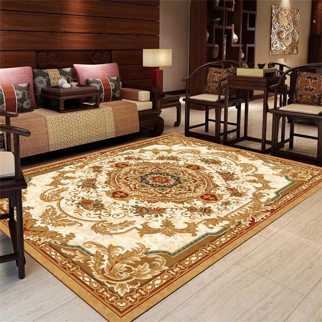 Tapis chambre bébé lavable jaune pour apaiser et égayer le sol