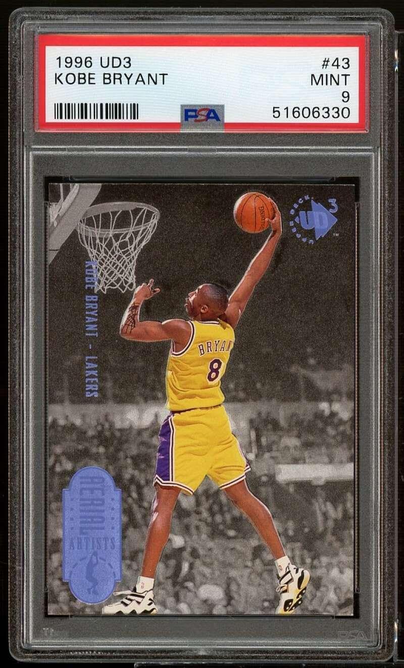 Kobe Bryant Rookie Card 1996-97 Upper Deck UD3 #43 PSA 9 - Basketball Slabbed Rookie Cards