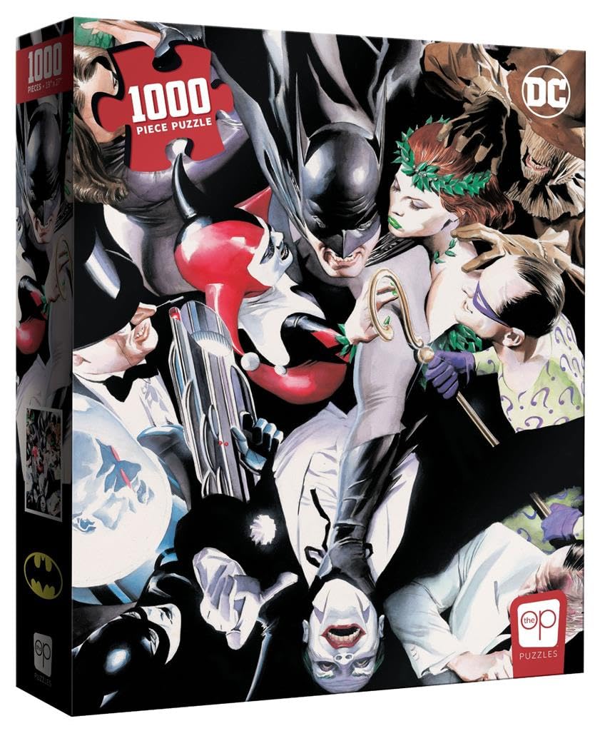 Batman Tango with Evil 1000 Piece Jigsaw Puzzle | Officially Licensed Batman Merchandise | Collectible Puzzle Featuring Joker, Harley Quinn, Poison Ivy, Ridder, and More from The DC Comics Universe