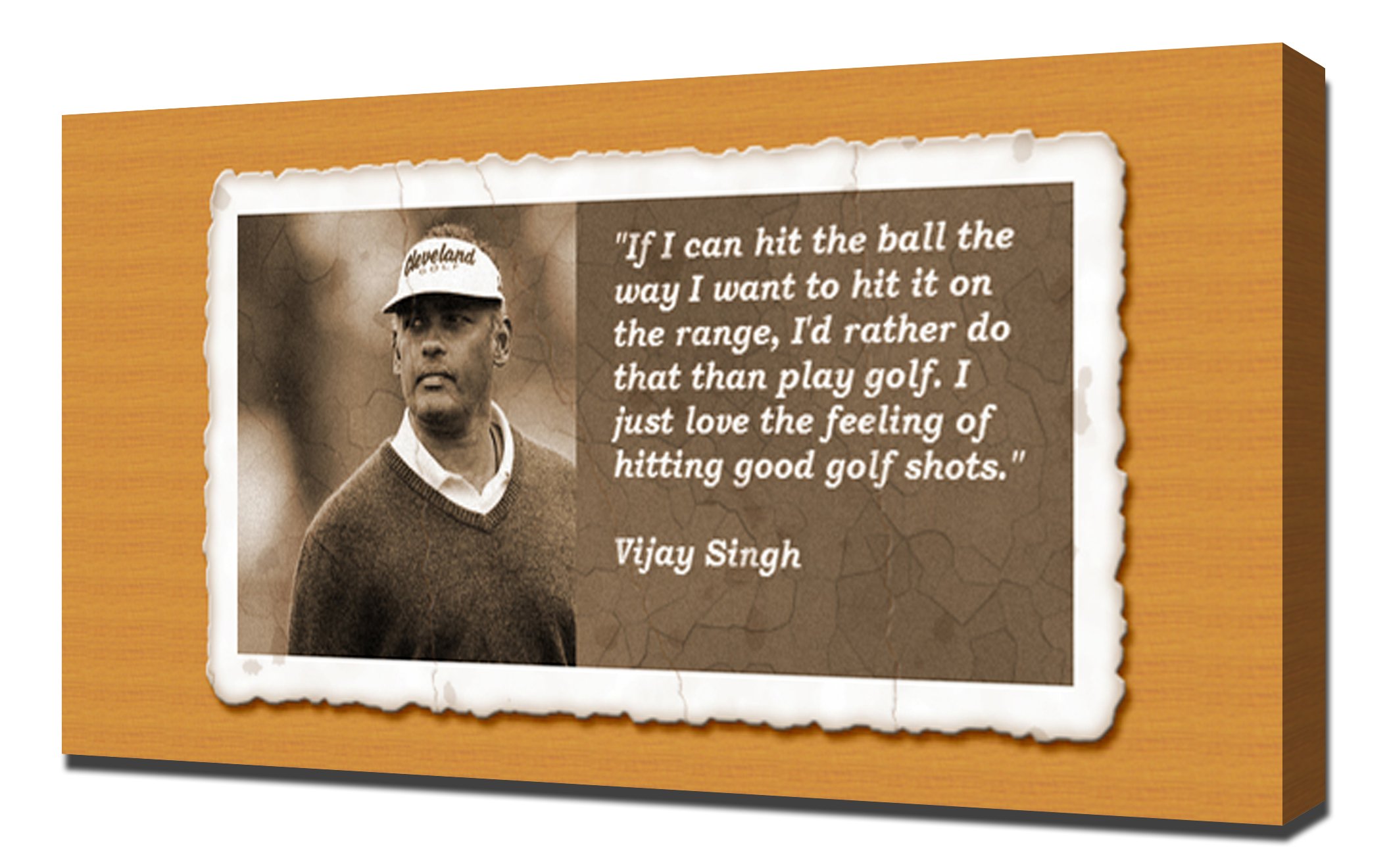 Vijay Singh Quotes 2 Art Print, Canvas, 60 x 90 x 5 cm