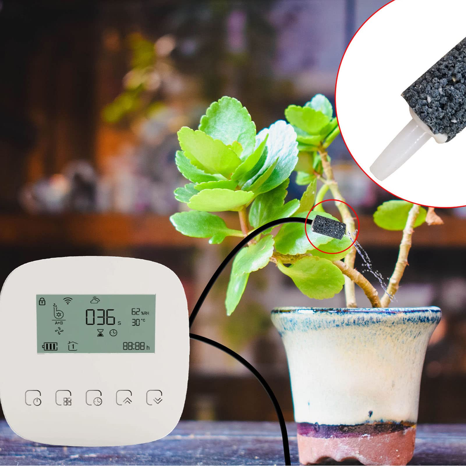Kit di irrigazione a goccia automatica APP intelligente di irrigazione a tempo programmabile WiFi Dispositivo di irrigazione automatica per piante da giardino