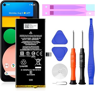 Pixel 4A 5G Battery Replacement Kits Compatible with Google Pixel 4A 5G GD1YQ G025I with Repair Tool Kits Not for Pixel 4a 4G