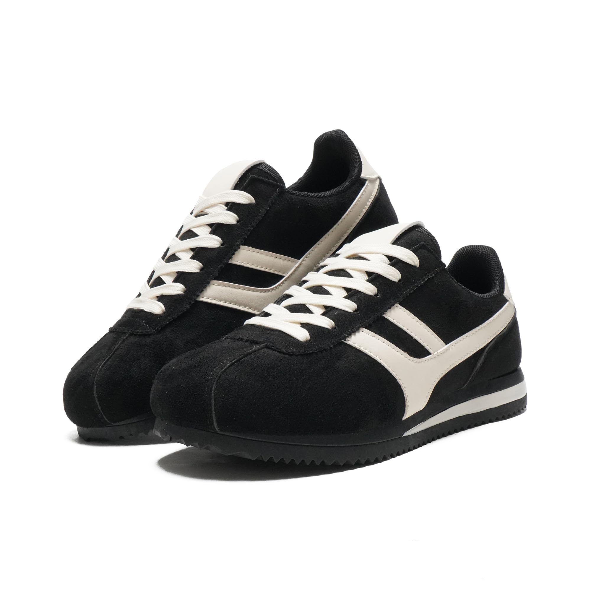 JOMIX Sneakers Donna Scarpe da Ginnastica Vintage Casual Basse Comode | Tomaia in Tessuto e Camoscio Sintetico, Suola in PVC Flessibile, Chiusura con Stringhe, Stile Casual