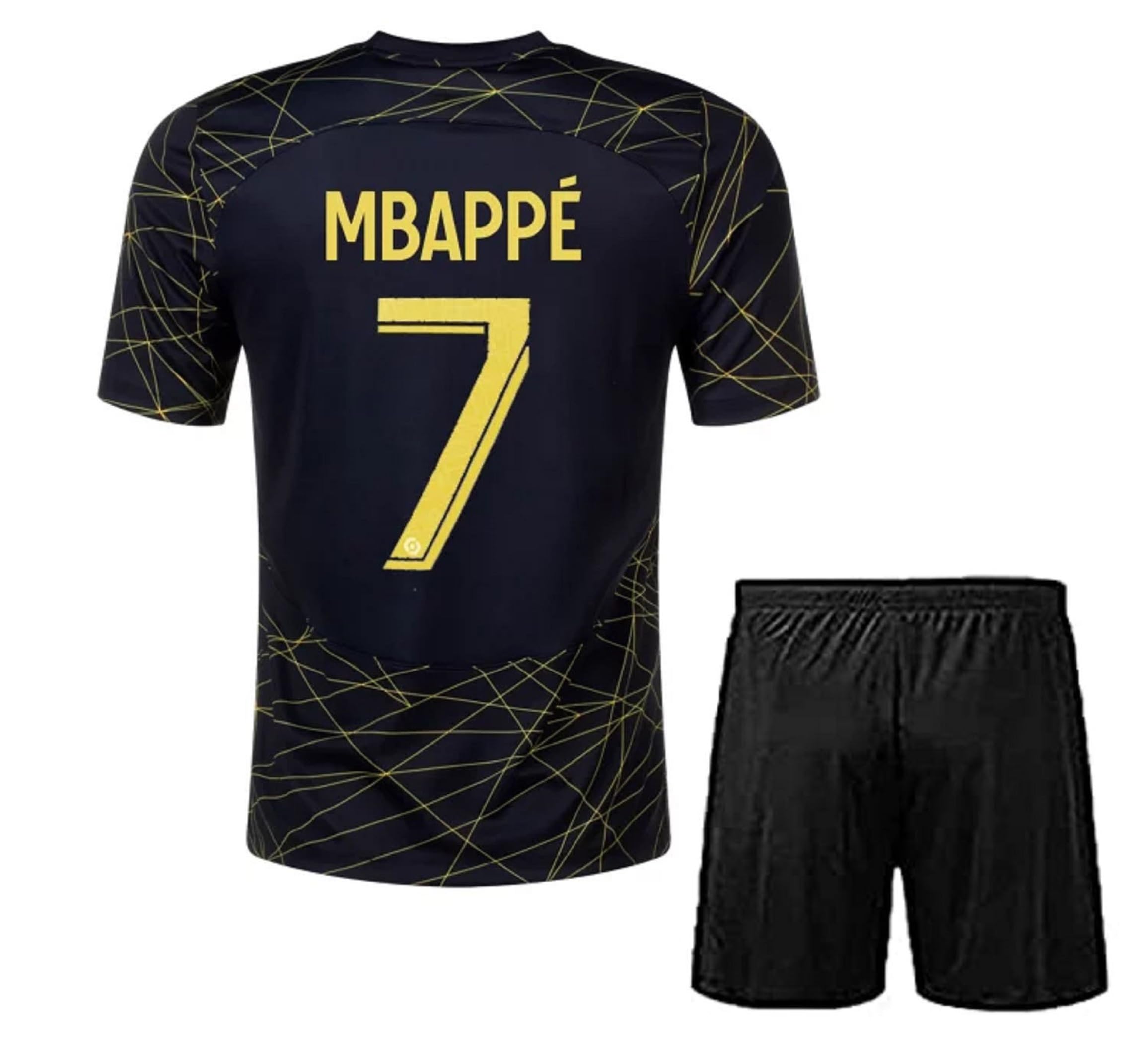 GenericFootball Jersey Messi 10 with Black Shorts for Kids & Boys(Large 40,MB 7)