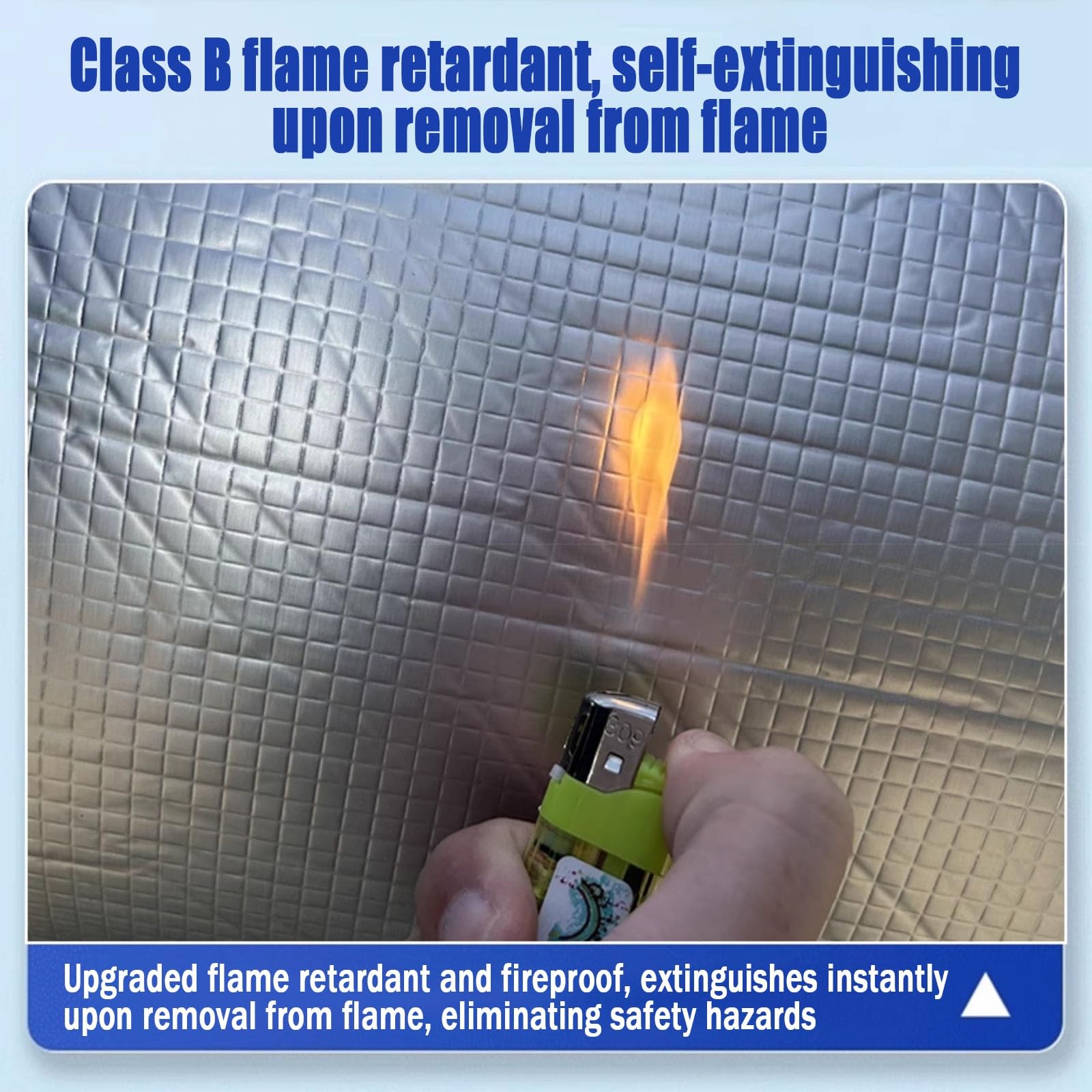 Isolante Termico Pannello Riflettente Termosifoni,Autoadesivo Materassini Isolanti,Anti-Uv Stuoia Fonoassorbente Cotone Isolante in Foglio di Alluminio,per Pareti,Soffitte(25MM(THK),1*1m/3.2*3.2ft)