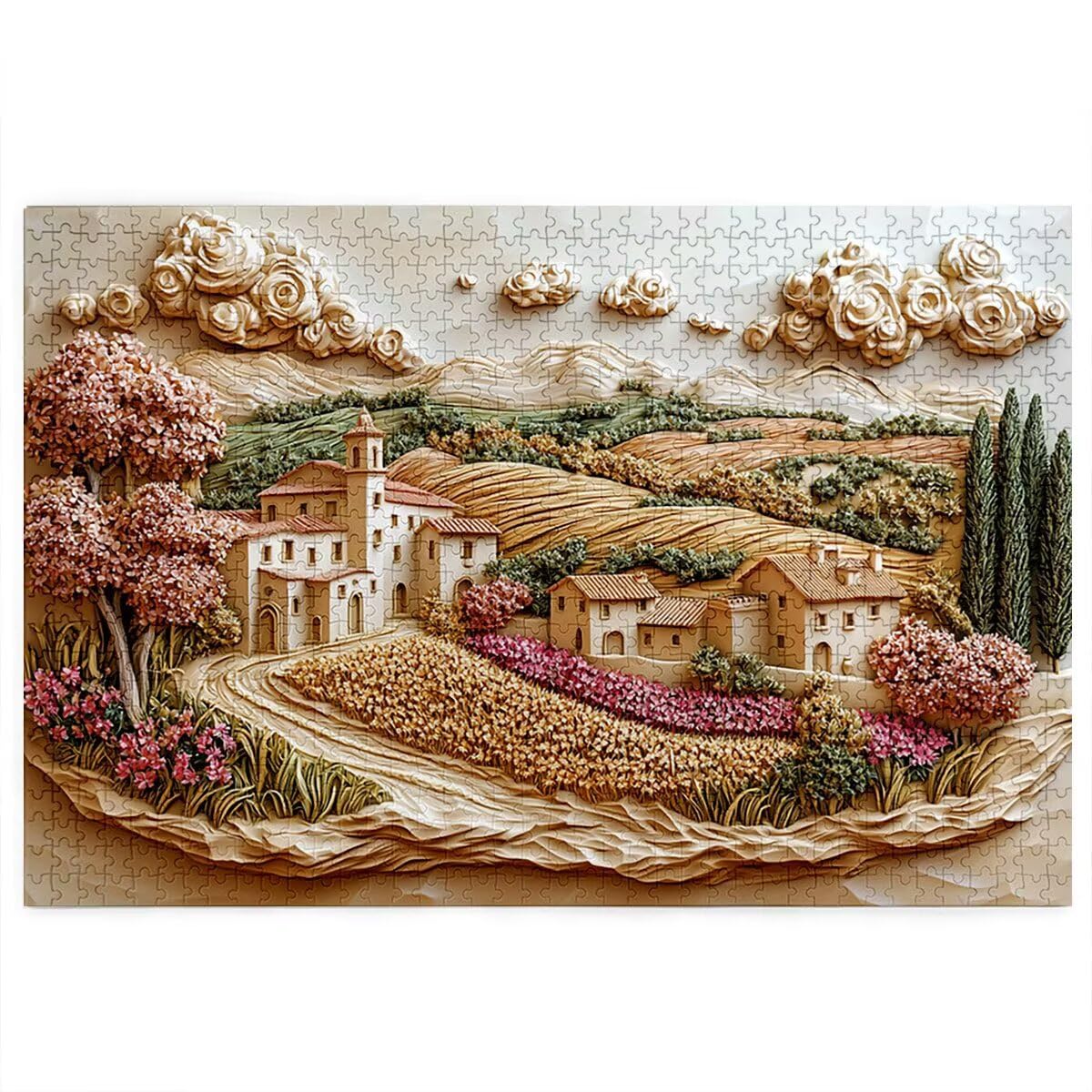 Puzzle 3000 elementów, abstrakcyjne puzzle dla dorosłych, 3000 elementów, drewniane puzzle dla dorosłych, trudna łamigłówka, gra logiczna dla całej rodziny, drewniane puzzle do dekoracji salonu
