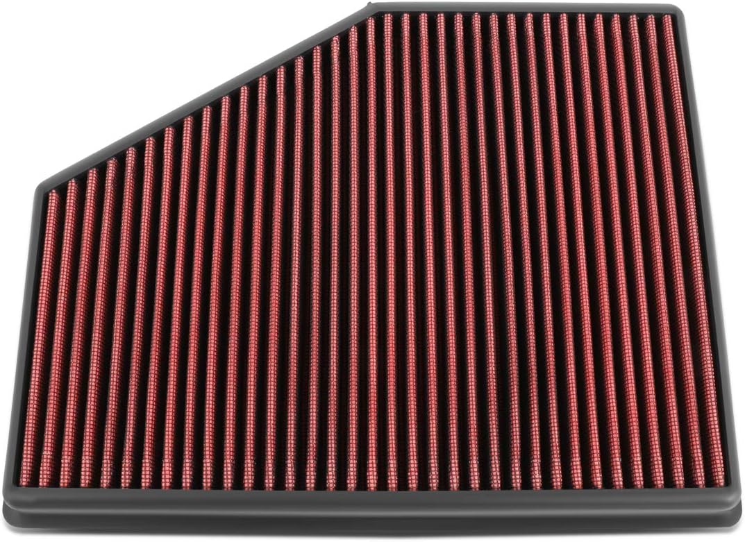 DNA Motoring AFPN-139-GN Washable Drop In Panel Air Filter [Compatible with 11-17 BMW X5 X6 / 11-16 ActiveHybrid 5/11-15 ActiveHybrid 7/11-15 740i/ 11-15 740Lio / 12-18 640i / 11-16 535i & GT]