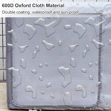 Ac Unit Covers Outdoor, Air Conditioner Cover, 600D Oxford Fabric, Rain and Sun Protection, Outdoor Window AC Protection Cover(Blue,94x36x68cm)