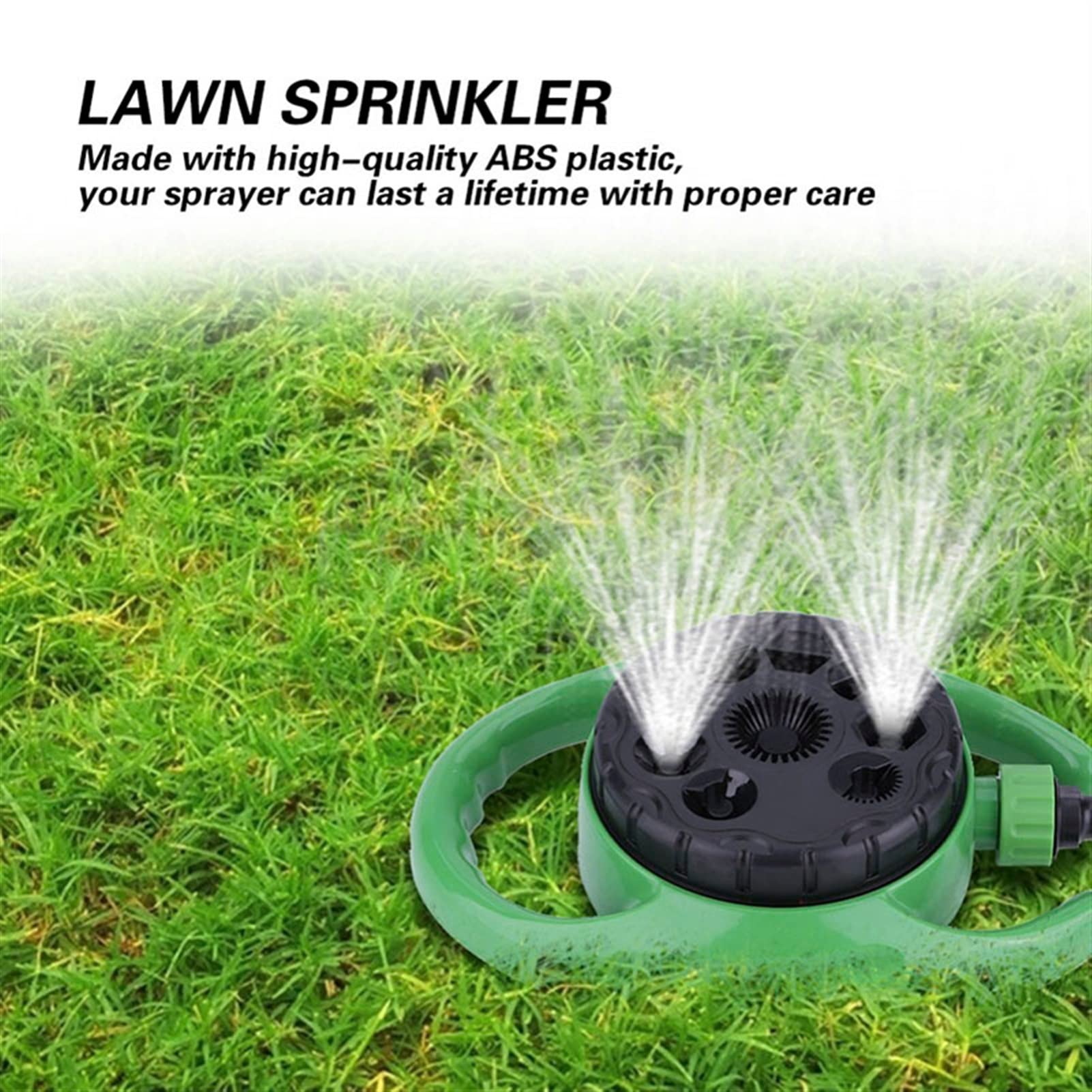 Rasensprenger für den Garten mit 9 Strahlarten Wassersprinkler für große Flächen für Rasen und Garten Gewächshaus-Bewässerungssystem Automatische Bewässerung Sprinkler Düse Sprayer