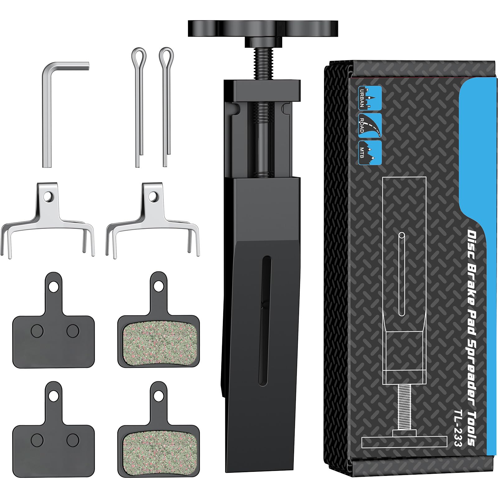 Pawfly Attrezzo Allargapastiglie per Freni a Disco Bici, Pressa Pistone per Freni Idraulici, Strumento Compressione Pinze, Spingipistone per Sostituzione Pastiglie Freni