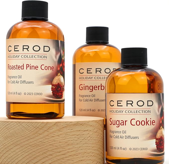 CEROD - Set de 3 Aceites Esenciales para Difusor, Colección Navideña miniatura 2
