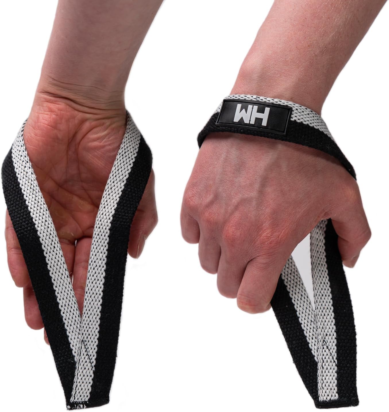 Weightlifting House Wrist Straps for Olympic Weight Lifting, Bodybuilding, Snatch, Pulls and Deadlifts. Weight Lifting Workout Wraps for Men & Women. (Pink)