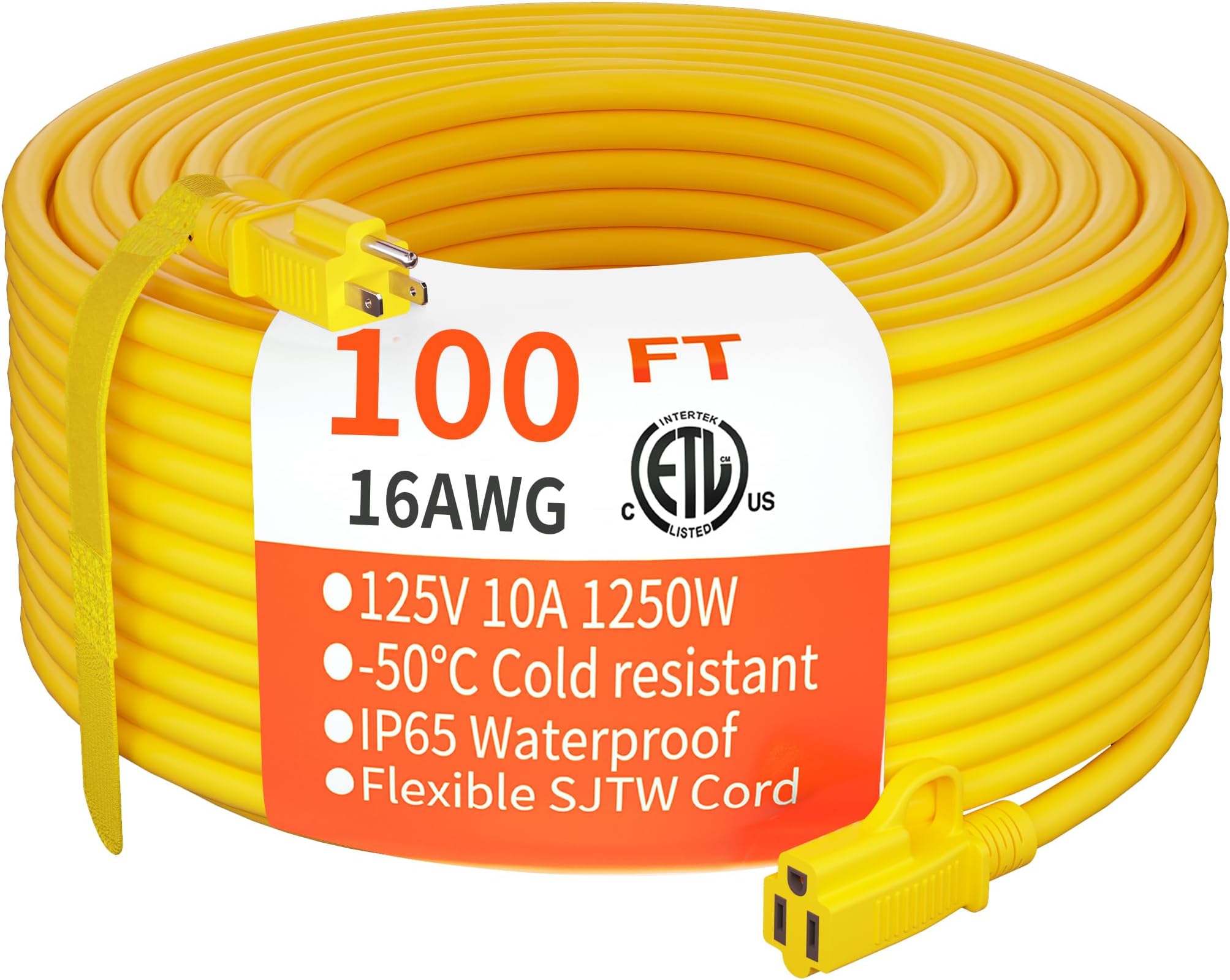 Go Green Power Inc. 16/3 100ft Outdoor Extension Cord