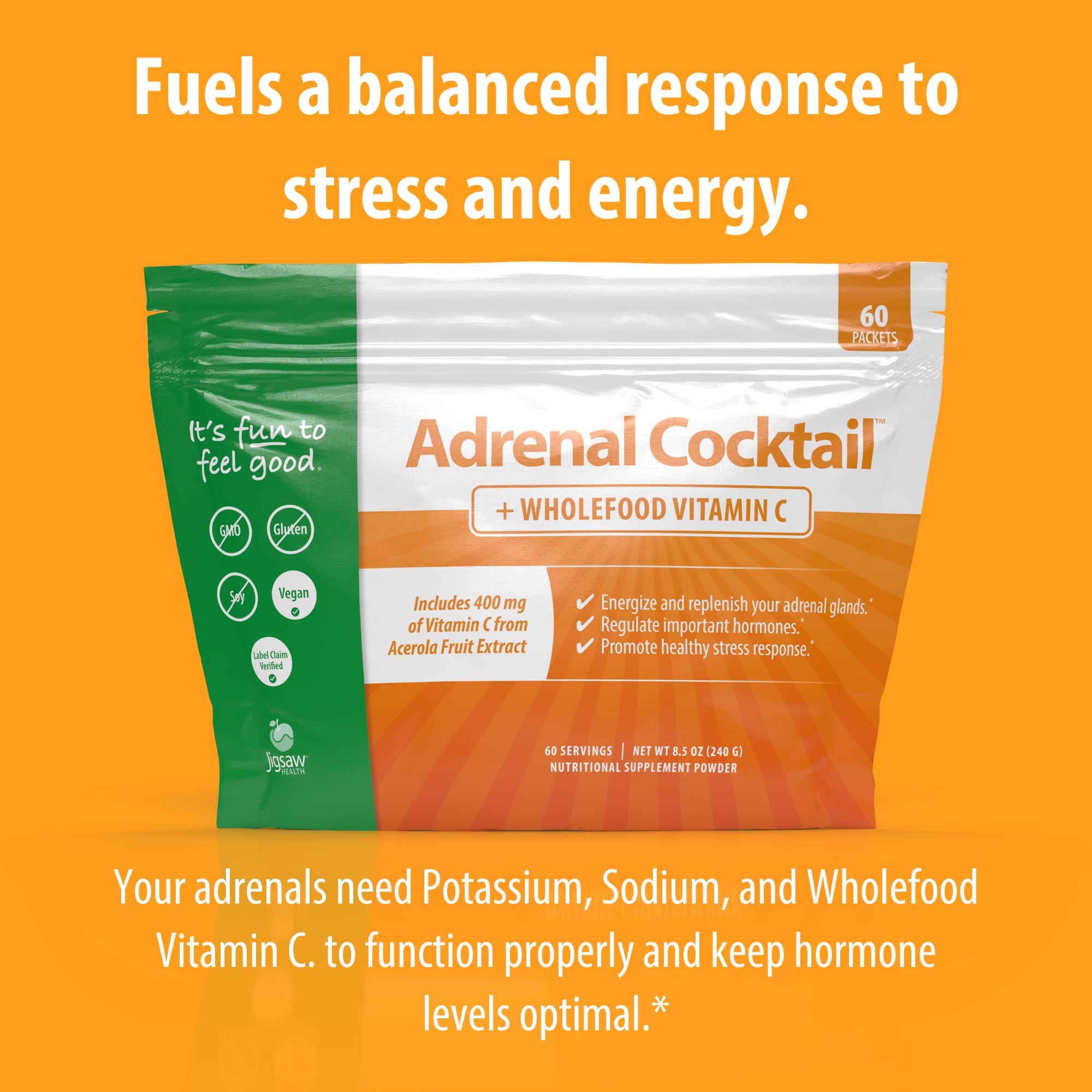 Amazon.com: Jigsaw Health Adrenal Cocktail + Wholefood Vitamin C