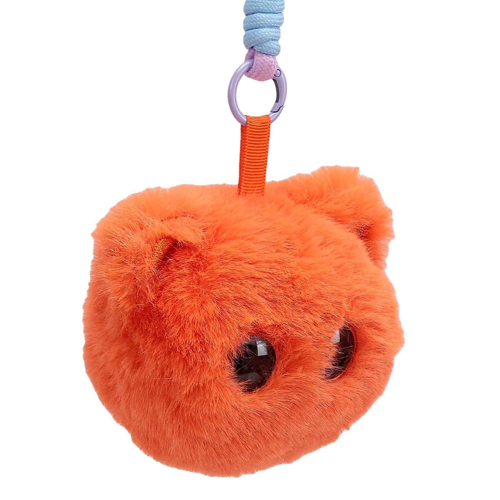 Alomejor Juguete de Peluche Inteligente AI, Gato Parlante Interactivo para Niños, Conversaciones Educativas Suaves, 10x10cm (Orange)