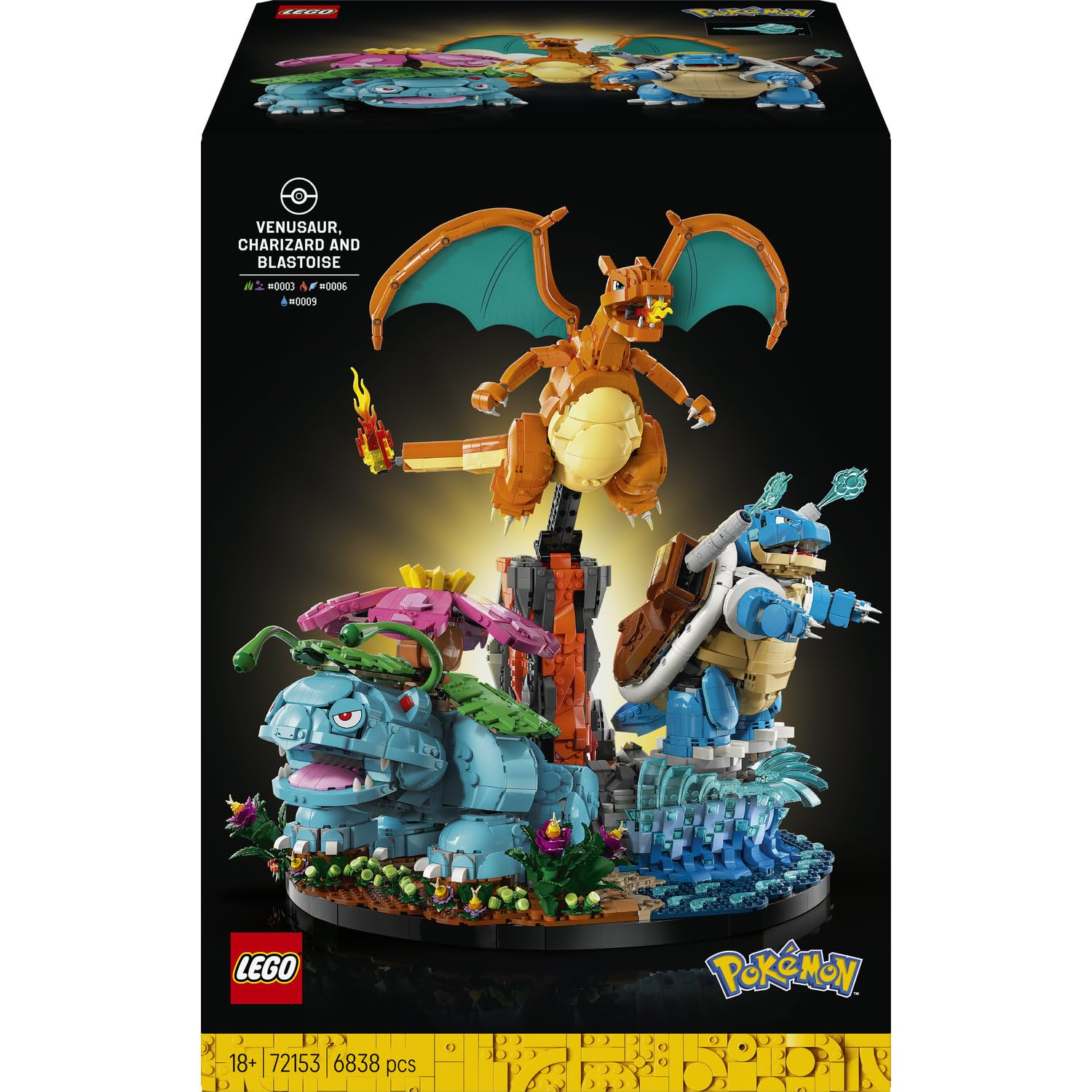 LEGO Pokémon Venusaur, Charizard ve Blastoise 72153