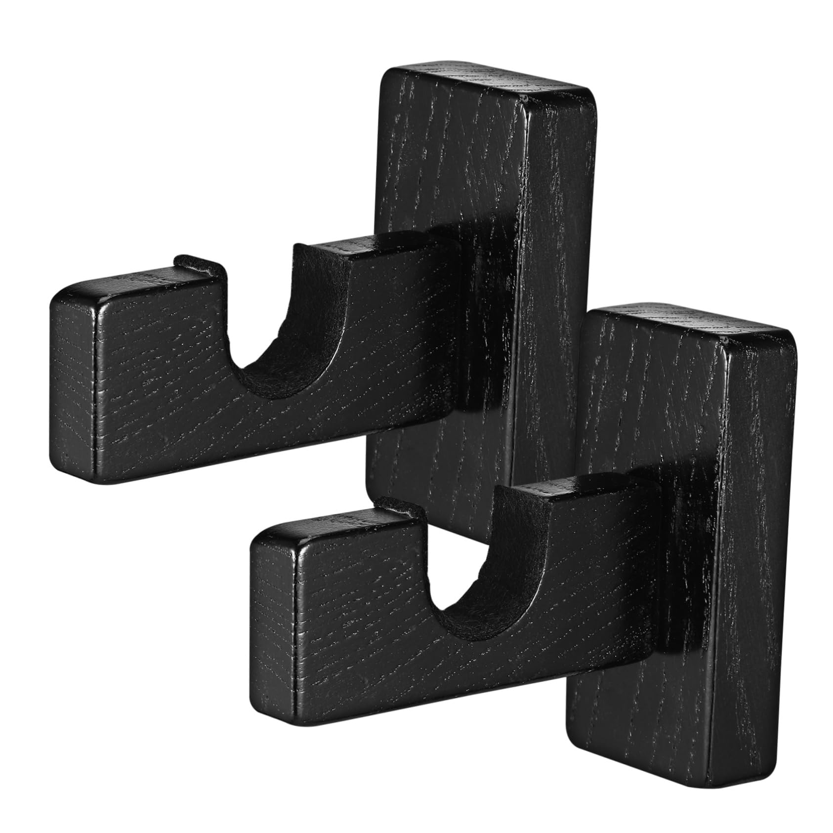 KOMBIUDA Wooden Hockey Stick Organizer Wall Mount Hockey Stick Rack Drying Feature