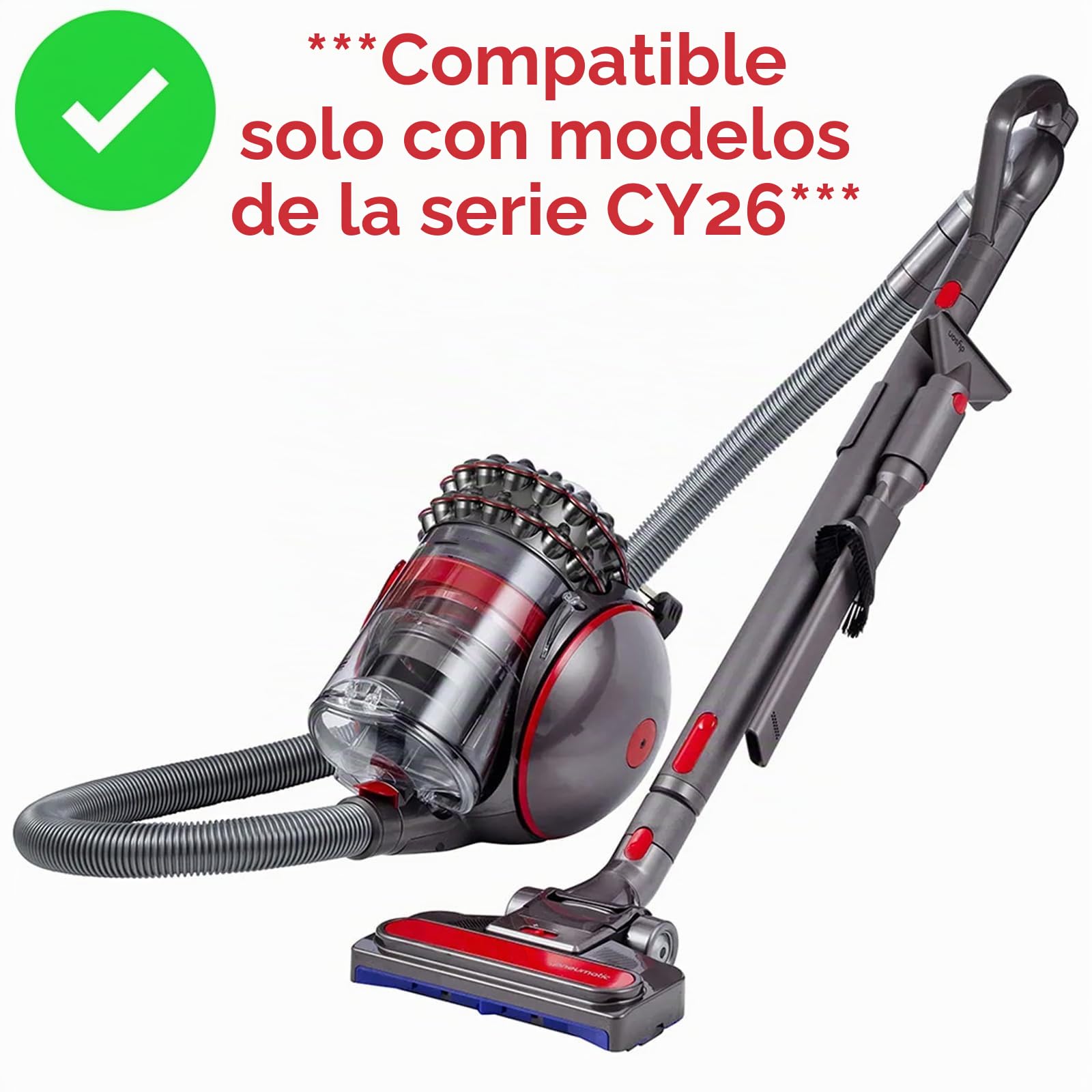 Spares2go Cabezal de Cepillo de Piso Neumático Compatible con Dyson CY26 para Musclehead Tool Animal Cinetic Ball Aspiradora