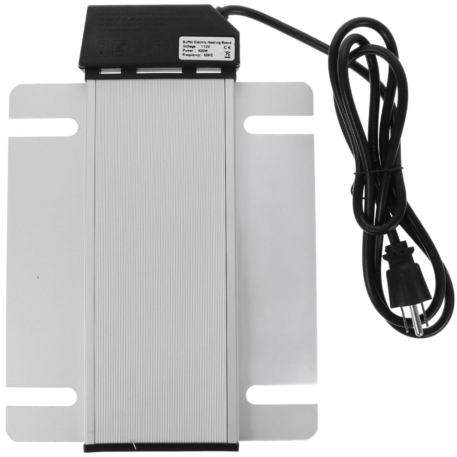 OUNONA Chafing Dish électrique rectangulaire en Acier Inoxydable avec Fonction de réchauffement, Plaque chauffante pour Buffet, Parfait pour dîners et Cuisine