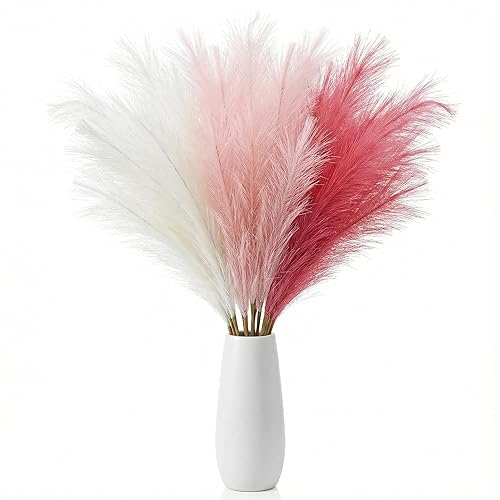 Pampas Grass Decor 30pcs 21.7 Inch, Faux Pampas Grass White