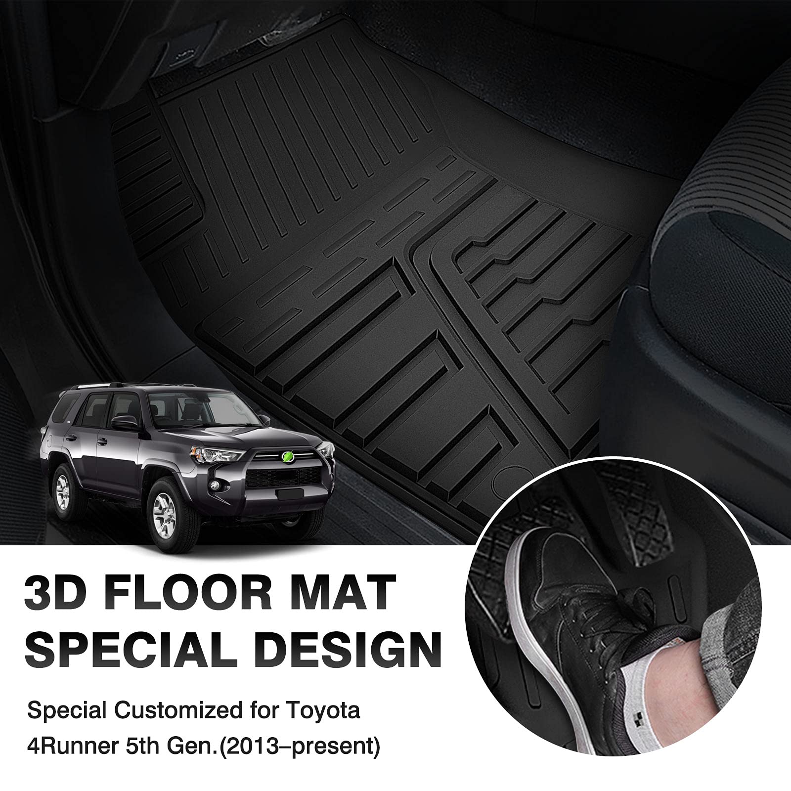 Aazon.co: Rongtaod Floor Ats Copatible With 2025 Toyota 4Runner Gas