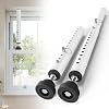 1 Pack Window Security Bars Adjustable 11-18,Portable Small Sliding Window Lock Bar for Child SafetyAnti-Theft,Window safety lock with Rubber Base for Vertical and Horizontal Window-White